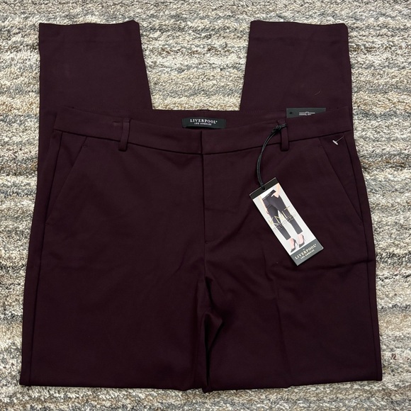 Liverpool Pants - Liverpool The Knit Trousers Sz 16/33 NWT | Liverpool Aubergine Women Trousers -